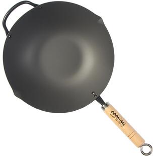 [可可屋]日本进口吉川COOKPAL无涂层中式铁炒锅北京锅煤气灶用