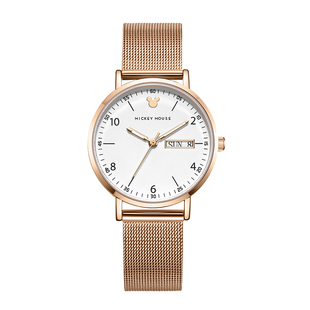 迪士尼满天星手表女学生初中高中生防水机械石英中学生女士女生款