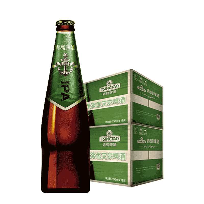 青岛啤酒IPA精酿啤酒 印度淡色艾尔啤酒330ml*12瓶青岛特产包邮