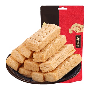 无糖咸蛋黄酥饼干低糖方块千层酥0糖传统糕点心松塔老年人零食品