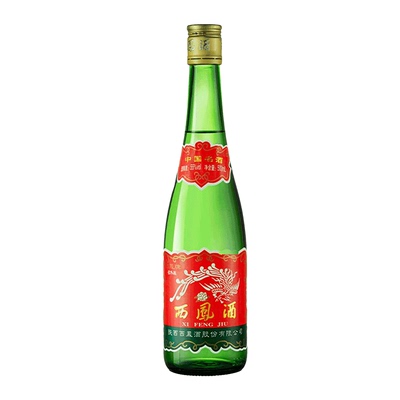陕西西凤酒55度绿瓶西凤高脖省外版盒装500ml纯粮酿造凤香型白酒