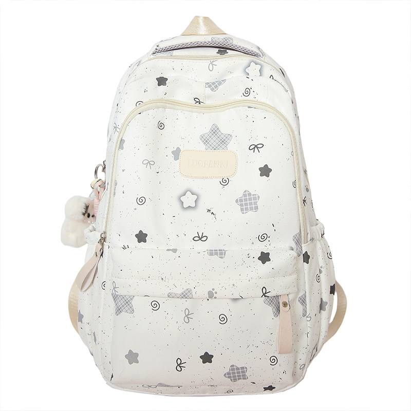 减负初中生书包女生高中大学生大容量星星双肩包轻便16寸电脑背包