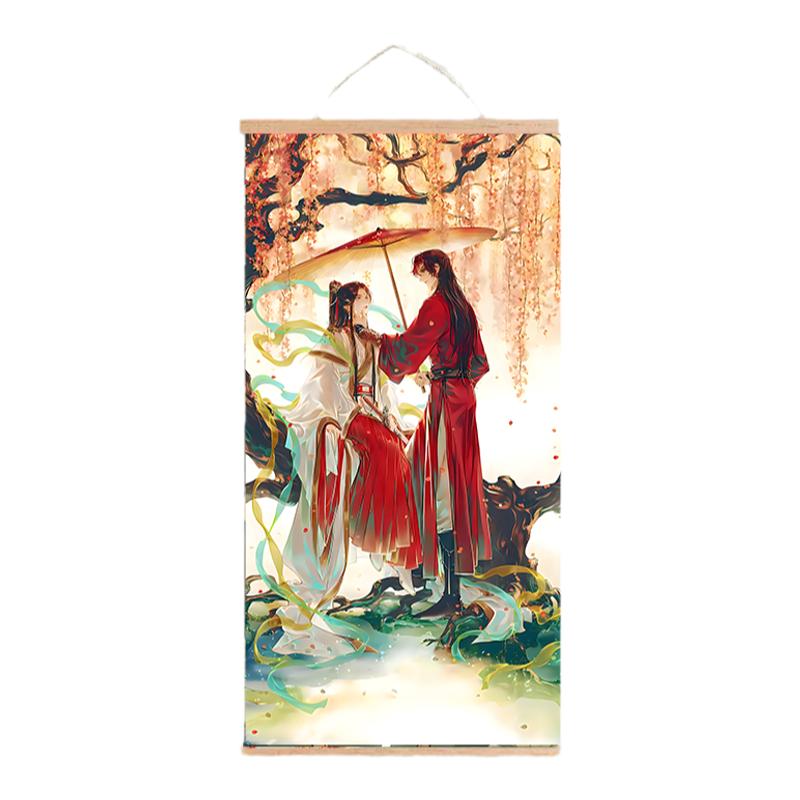 天官赐福动漫周边花城谢怜太子悦神二次元卷轴挂画diy定制生日礼