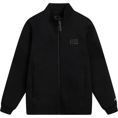 李宁立领男开衫无帽卫衣运动服