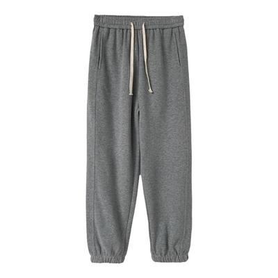 小个子休闲加绒运动束脚卫裤女