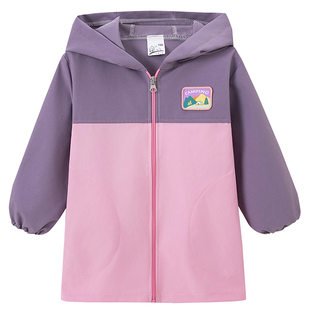 女童防水罩衣长袖儿童画画书法围裙宝宝羽绒服防脏罩衫小孩吃饭衣