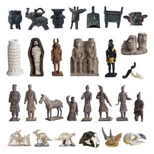 恐龙化石考古挖掘玩具儿童手工diy霸王龙男孩寻宝挖宝石宝藏盲盒