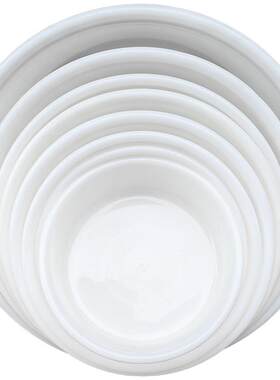 食品级白色圆形塑料盆加厚