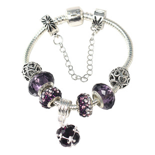 包邮手工饰品 镀白银琉璃儿童亲子手链女 韩版简约闺蜜礼物奥朵拉