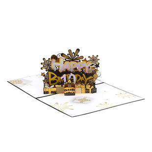 生日贺卡祝福礼物送恋人对象男女朋友情侣diy手工ins风3d立体纸雕情人节创意高级感精美代写文字小卡片