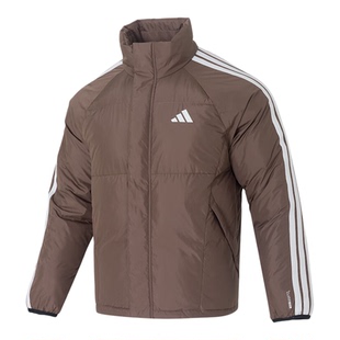 Adidas阿迪达斯男子鸭绒冬季三条杠短款外套保暖羽绒服夹克KC2488
