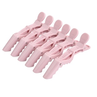 6个装糖果色美发鳄鱼夹烫染发分区夹定位造型固定发夹工具鸭嘴夹