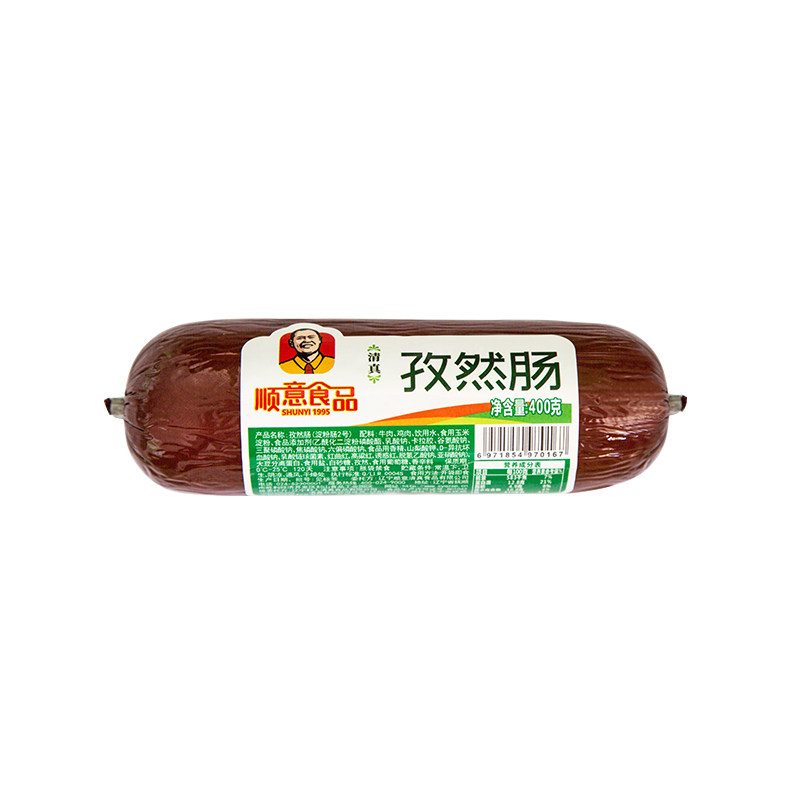 顺意清真孜然肠400g/根回民食品香肠休闲零食旅游即食