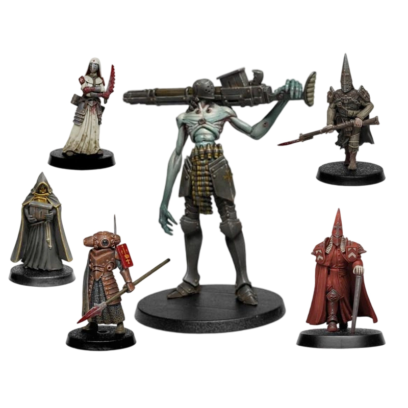 战壕十字军 盟军雇佣团 送地台 战棋微缩模型打印GK白模需DIY涂装