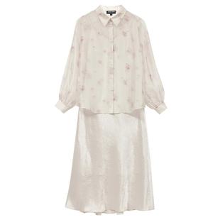 Vero Moda连衣裙2025夏季新款套装印花光泽感吊带裙32527D003