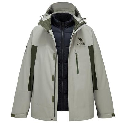 骆驼女装三合一羽绒服外套