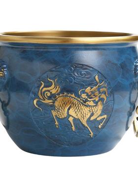 铜故宫缸麒麟貔貅客厅摆件装饰品