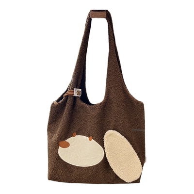 原创毛绒大耳朵狗背心包可爱