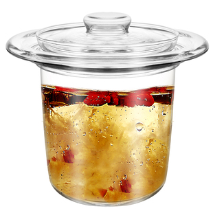 养生壶通用纯全玻璃隔水炖盅燕窝内胆杯宏惠家专用恒温小配件一人