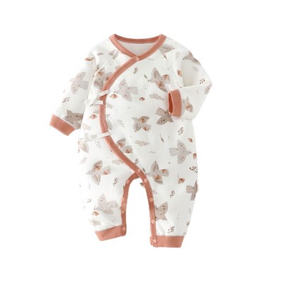 新生婴儿连体衣秋冬加厚保暖夹棉