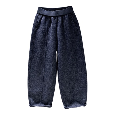 宽松加绒加厚九分奶奶哈伦裤