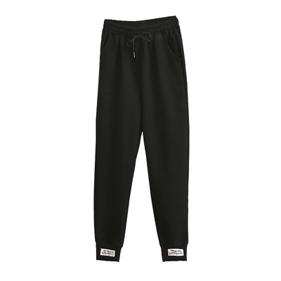 束脚运动裤纯棉九分薄款