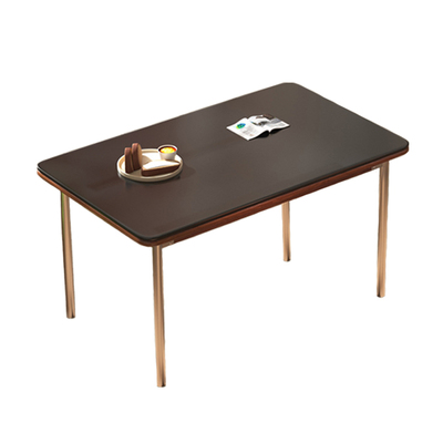 岩板餐桌家用小户型长方形吃饭桌