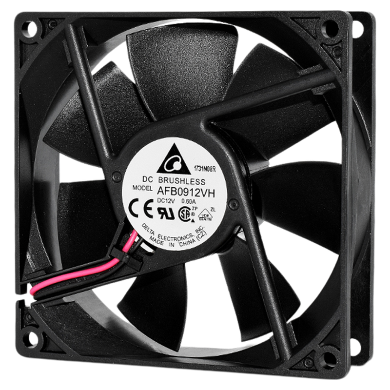AFB0912VH台达12V 0.6A大风量9025/9225双滚珠机箱PWM散热风扇9CM