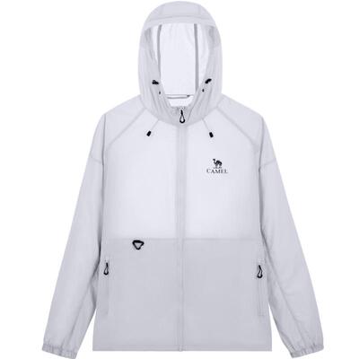 骆驼男装中性款梭织标准长防晒衣