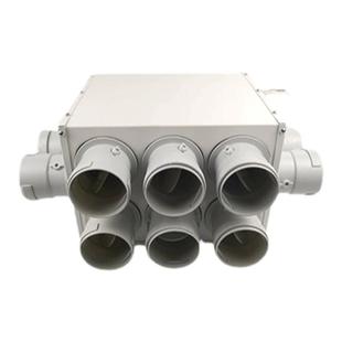 新风分风箱一分四新风机新风系统管道消音静压风箱pe管新风管配件