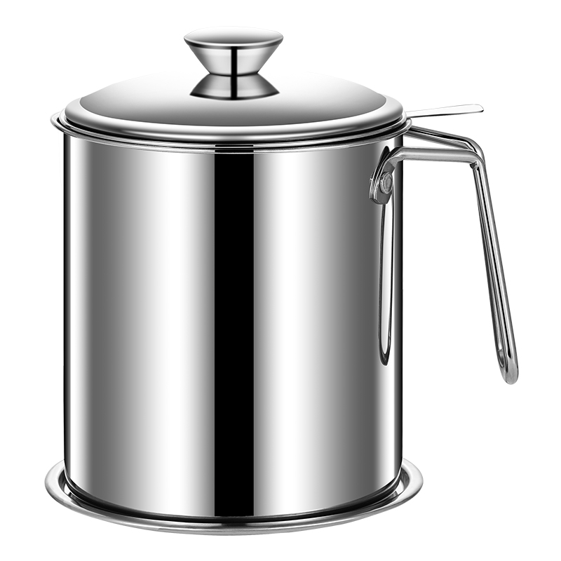 不锈钢油壶家用加厚带滤网储油罐壶油瓶厨房过滤油渣油罐滤油油壸
