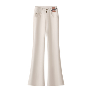 微喇牛仔裤子女款春秋2026新款高腰显瘦喇叭裤好看修身百搭马蹄裤