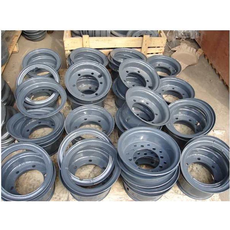 拖车叉车升降机5.00-8轮毂电动叉车轮毂400-8叉车钢圈