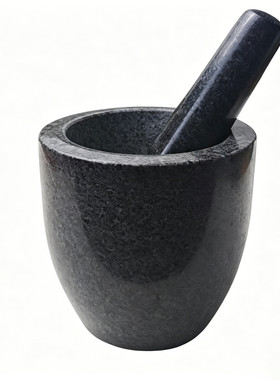 天然石头花岗岩捣蒜石臼家用小型老式蒜臼子捣碎器研磨罐捣药罐