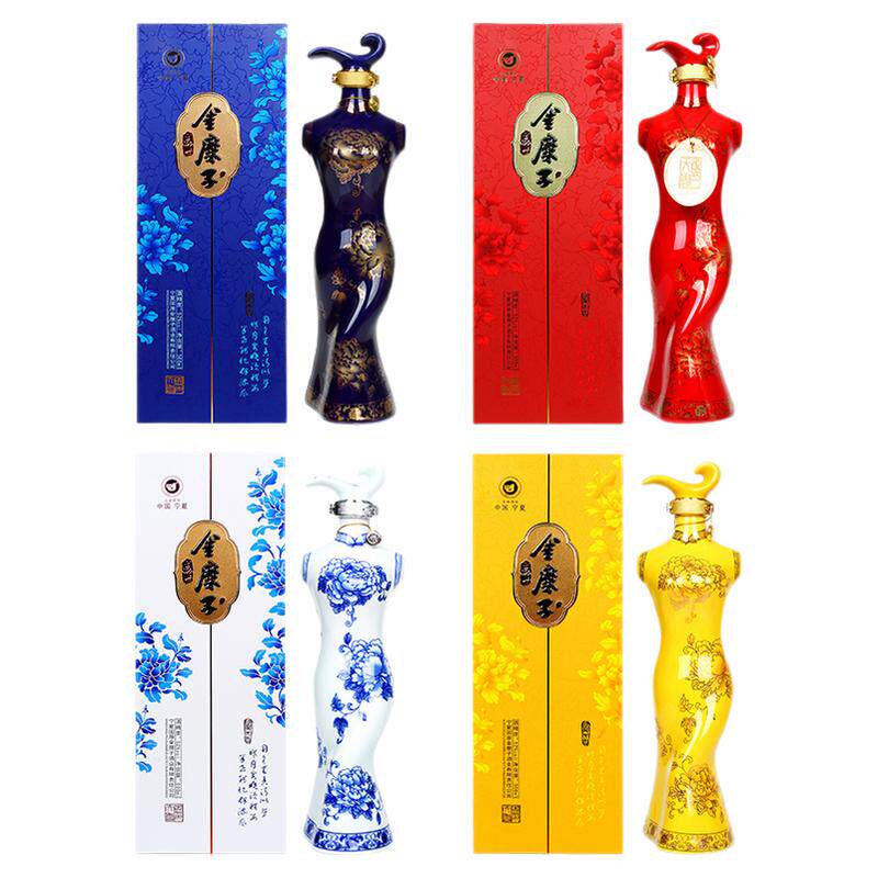 宁夏白酒52度固原金糜子四大美女酒国色500ml*4瓶浓香型白酒礼盒