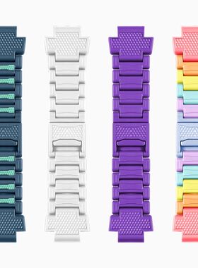 适用小天才电话手表z10/z11表带高颜值磁吸闪扣z9/q3/d5彩虹z7a/z8/z6pro腕带z5/q2a/d3儿童保护壳z1磁铁配件