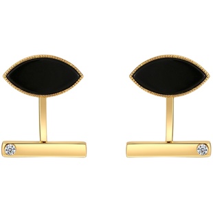 【胡兵同款】RC Retro Chic意大利复古时尚首饰 黑眼睛简约耳钉