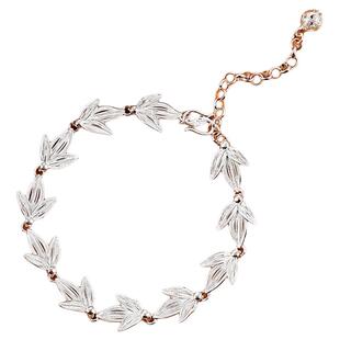 银千造 足银花丝手链手工编织纯银990女款国风银手环精致轻奢手串