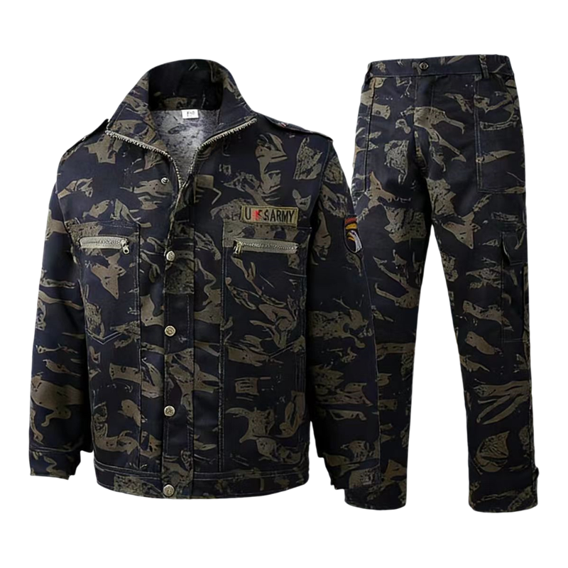 耐磨迷彩服套装工作服耐脏建工装