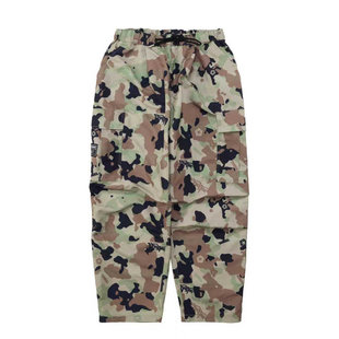 TRIBAL 美式嘻哈街头工装迷彩涂鸦街舞机能复古hiphop阔腿伞兵裤