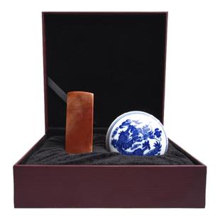 【西泠印社】孤山印石定制套装手工篆刻印章刻字定制套装印材石材素钮雕钮方章送礼盒装