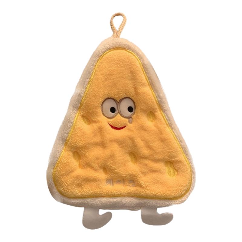 可爱擦手巾挂式吸水加厚卫生间卡通擦手帕毛巾洗手小方巾抹布速干