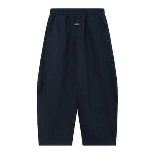 男童春秋潮牌学院风弯刀运动卫裤2026新款青少年儿童直筒宽松裤子