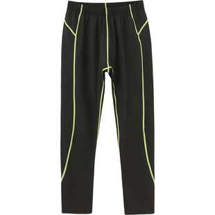 胖男童体能训练裤打底裤中大童速干紧身裤儿童篮球裤胖男孩宽松