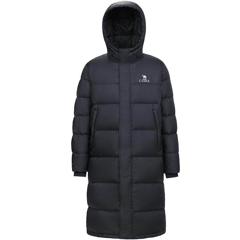 骆驼连帽户外保暖羽绒服