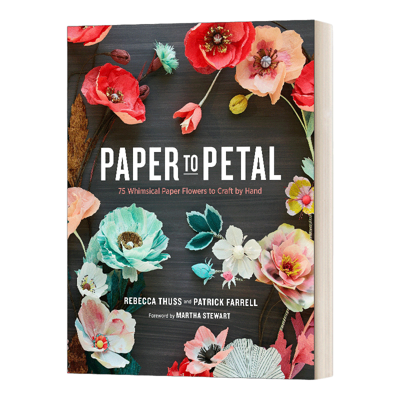 折纸成花 英文原版 Paper to Petal 75朵异想天开的纸花到手工制作 精装 英文版 进口英语原版书籍