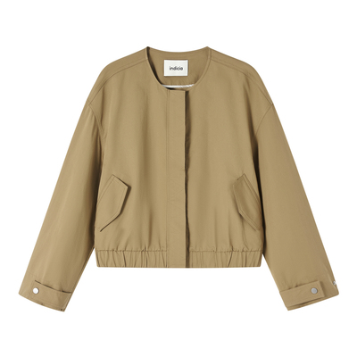 indicia标记商场同款25春新款圆领短款休闲外套F2A5WT029N