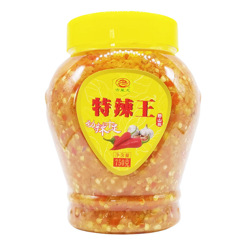750克吉星龙特辣王蒜蓉辣椒酱农家自制香辣下饭拌面酱湖南口味
