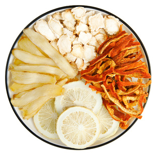 玉竹柠檬桔梗陈皮水组合中药材原材料儿童化痰水煮水泡水喝排痰茶