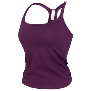 岚纹含胸垫红色运动背心防震健身内衣女内搭普拉提吊带瑜伽服上衣